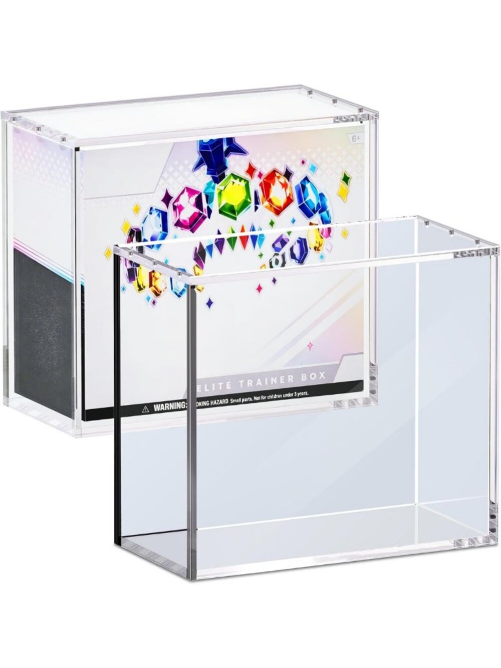 Clear Acrylic Display Case for Elite Trainer Box - Dustproof & Waterproof 5mm